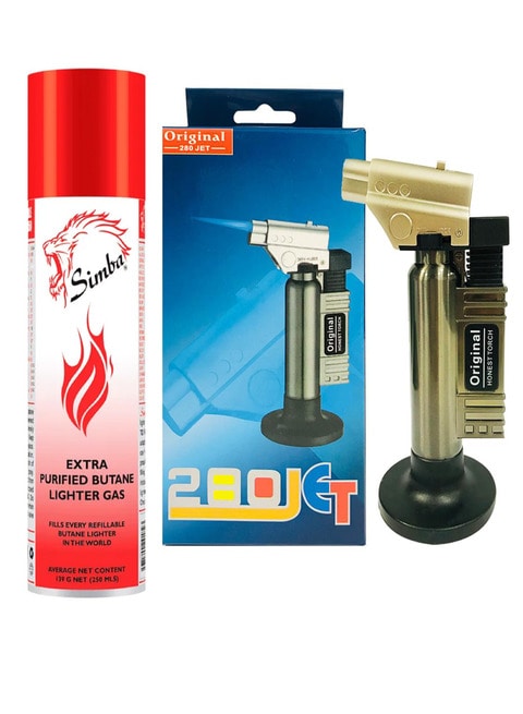 Buy AL SAQER-Honest-Windproof Butane Gas Bakhoor Charcoal Lighter-Gas Lighter 280 JET Multicolour Online - Shop Home & Garden on UAE