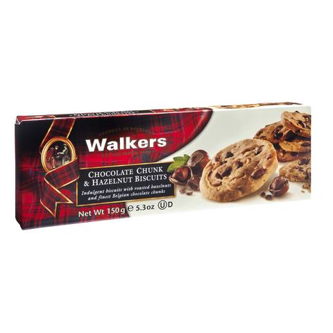 Walkers Chocolate Chunk And Hazelnuts Biscuit 150g
