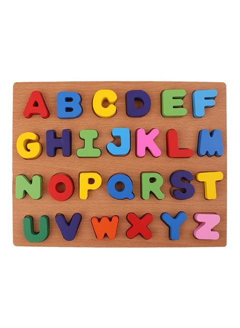 MissTiara Wooden Puzzle Alphabet Letters Toy