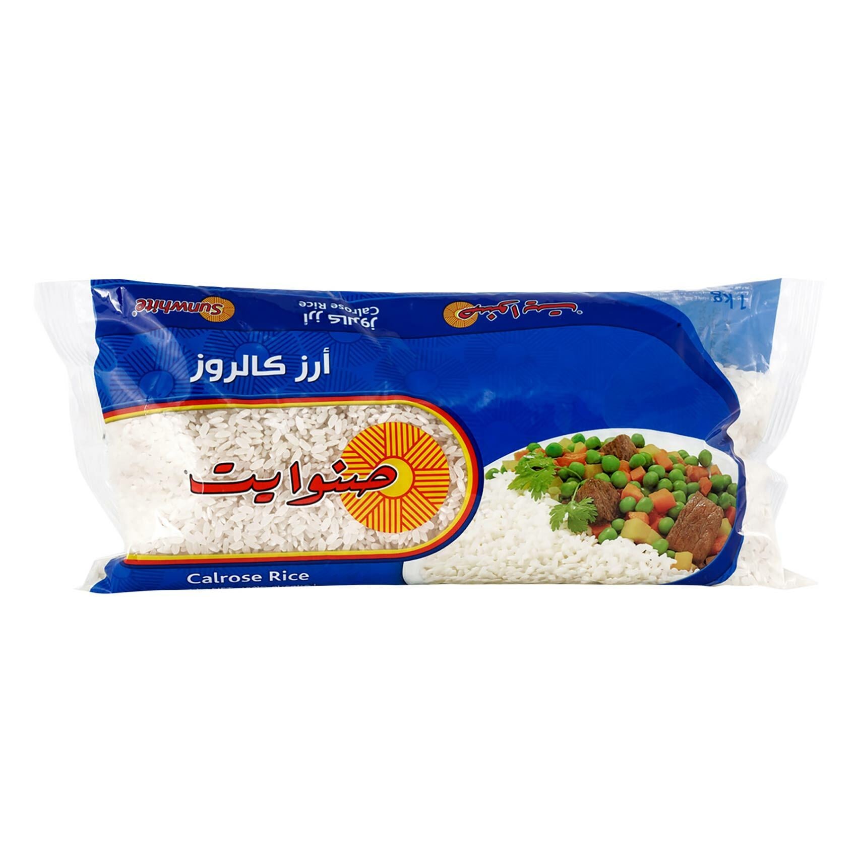 Buy Sunwhite Calrose White Rice 1kg Online Shop Food Cupboard On Carrefour Uae