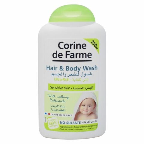 Corine De Farme Sulphate Free Baby Hair And Body Wash White 250ml