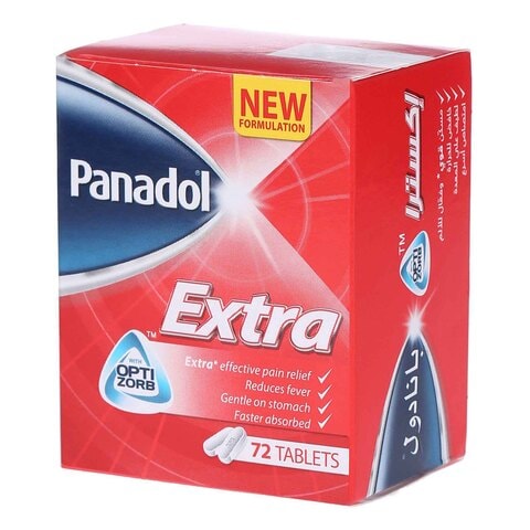 Panadol Extra With Optizorb 72 Tablets