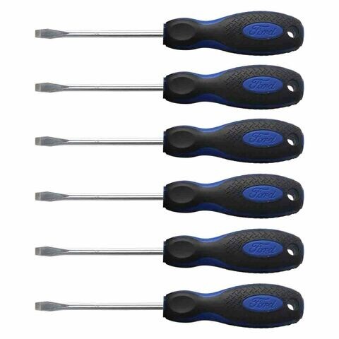 Ford Slotted Screwdriver Black Pack of 6