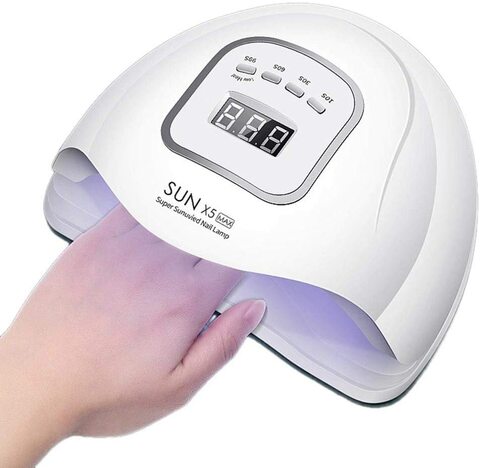 NuSense Nail Dryer, UV Gel Nail Lamp 120W Gel Nail Polish LED UV Light ...