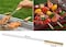 Barbecue Skewers Stainless Steel Needles Sticker With Wooden Handle (20 Pcs)