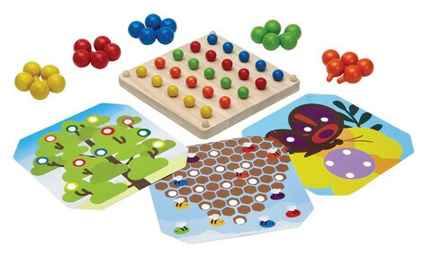 Plantoys Wooden Creative Peg Board - Sustainable Play