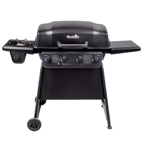 Char Broil Gas 4 Burner With Side Burner BBQ Black