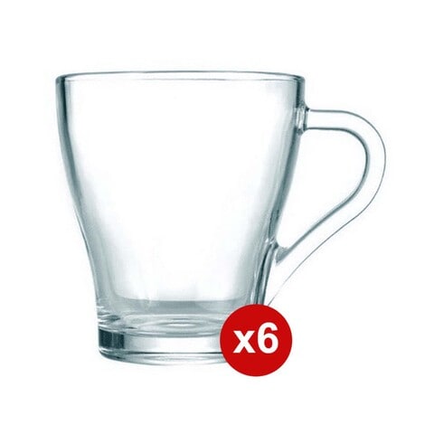 Luminarc Mahak Tea Mug - 280ml - 6 Pieces - Clear