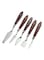 Generic 5-Piece Type 93 Palette Knife Oil Painting Set Grey/Brown 116G