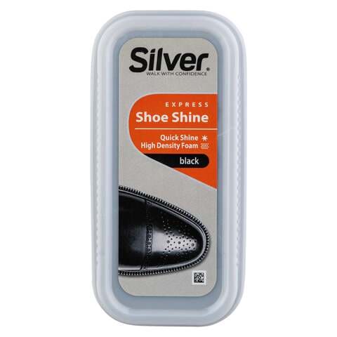 Silver Express Instant Shine Shoe Sponge Black