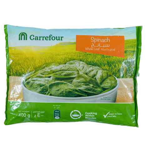 Carrefour Whole Leaf Spinach 400g