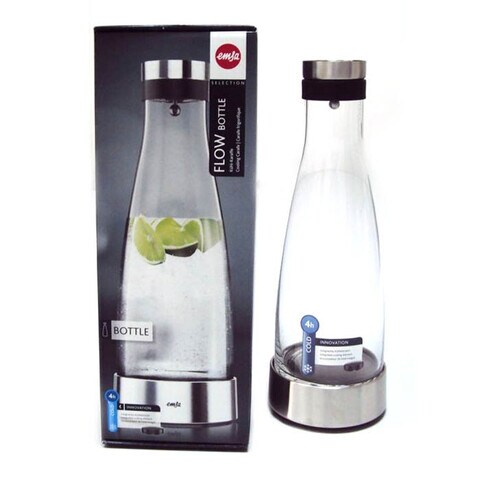 Emsa Flow Bottle Carafe Glass 1L