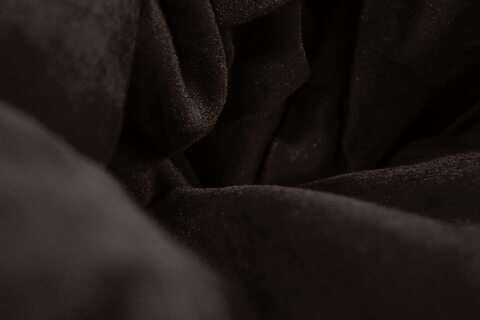 Luxe Decora Soft Suede Velvet Bean Bag With Filling (Medium, Coffee Brown)