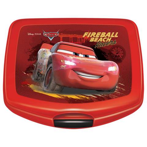 Cars Printed Lunch Box Red