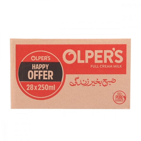Olper&#39;S Full Cream Milk 250 ml (Pack of 28)