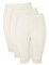 3- Pieces Short Legit Shorts inner Cotton 100% with Elasticized Waistband Women Off White L