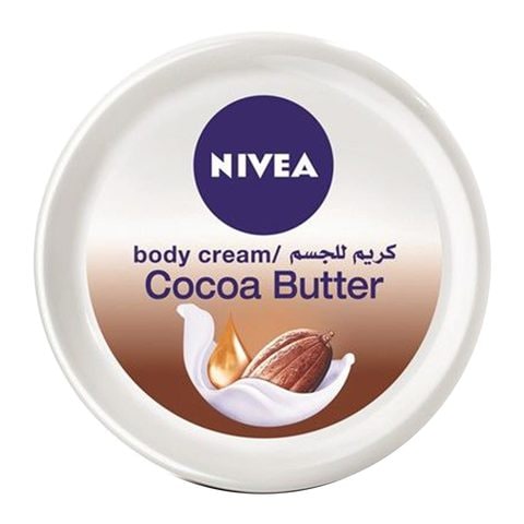 Buy NIVEA Body Cream Dry Skin Cocoa Butter Vitamin E Jar 200ml in Saudi Arabia
