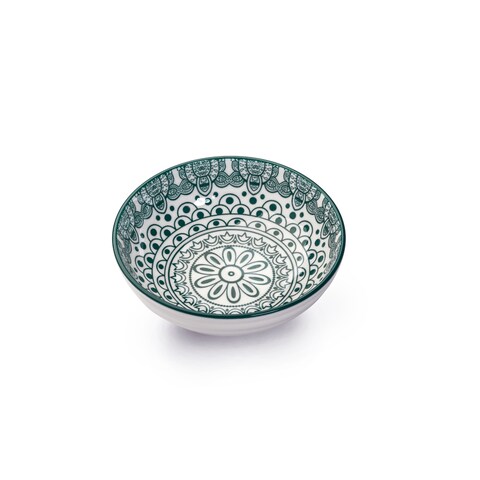 Che Brucia Arabesque Green Round Dish 13 cm