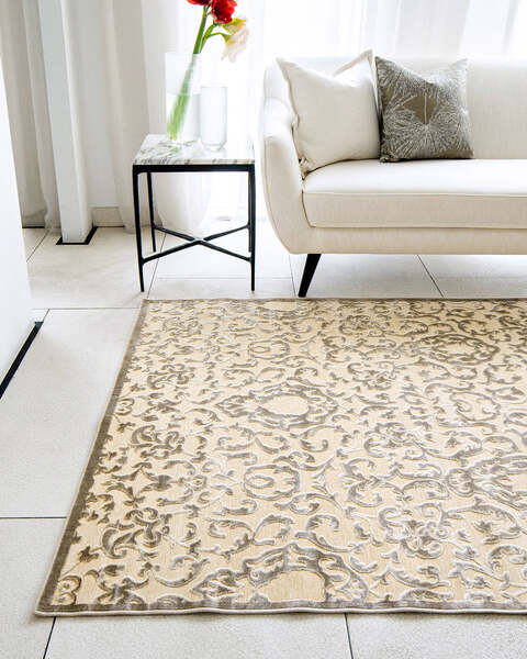 Carpet Argento Cream 3115F 320 x 230 cm. Knot Home Decor Living Room Office Soft &amp; Non-slip Rug