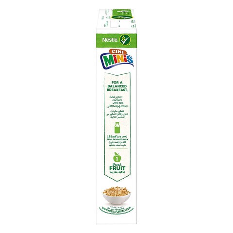 Nestle Cini Minis Whole Wheat Cinnamon Breakfast Cereal 375g