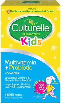 Culturelle Kids Complete Multivitamin + Probiotic Chewable, Digestive &amp; Immune Support For Kids, With Vitamin C, D3 And Zinc, 50 Count, Multi, Fruit