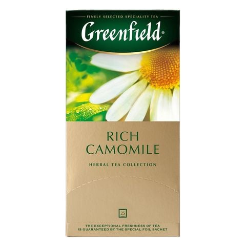 Greenfield Rich Camomile herbal tea bags 25 Piece