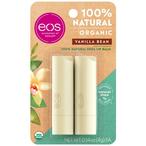 اشتري eos 100% Natural Organic Shea Lip Balm - Vanilla Bean (2 x 4g). في الامارات