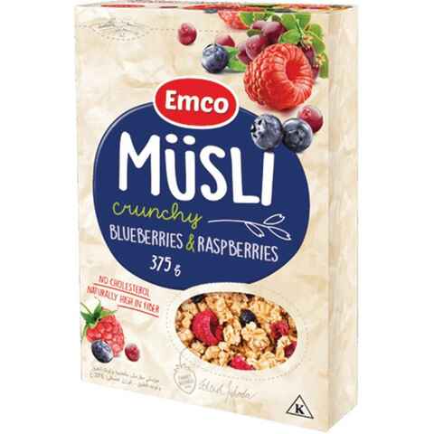 Emco Blueberries and Raspberries Crunchy Muesli 375g