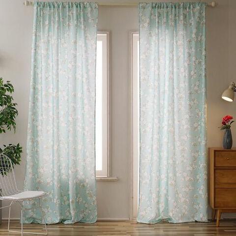 Deals For Less - Floral Design, Window Curtain Set of 2 Pieces