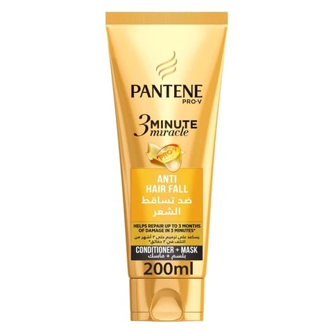 Pantene Pro-V 3 Minute Miracle Anti-Hair Fall Conditioner + Mask 200ml