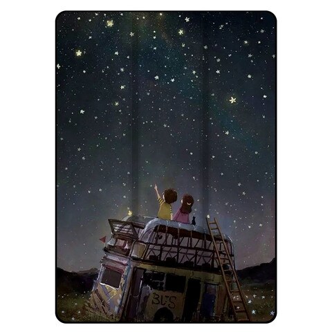 Theodor Protective Flip Case Cover For Samsung Galaxy Tab A 10.5 inches Children Watching Stars