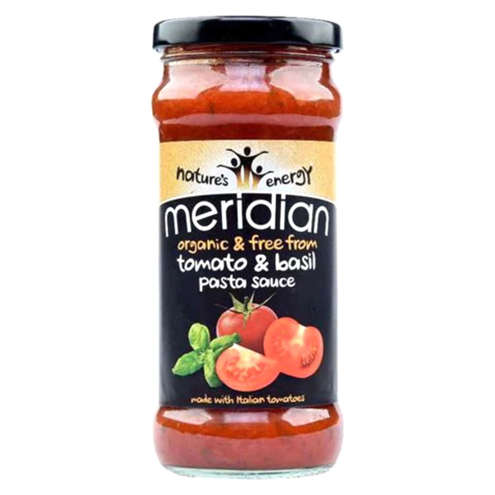 Buy Meridian Organic Tomato And Basil Pasta Sauce 350g Online