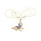 TANOS - Gold Plated Chain Necklace Butterfly W/ Nano Stone