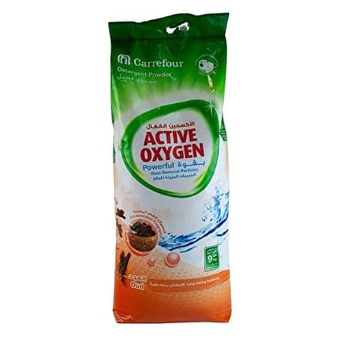 Carrefour Active Oxygen Oud Flavour Detergent Powder 9kg