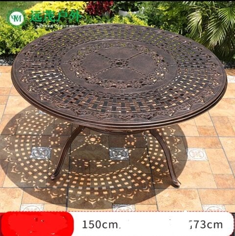 Circular outdoor deals table and chairs