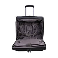 Eminent Premium Rolling Laptop Bag TSA Friendly Opening 2 Wheeled Pilot Case Trolley With RFID Pockets, V021-3R-17, Black