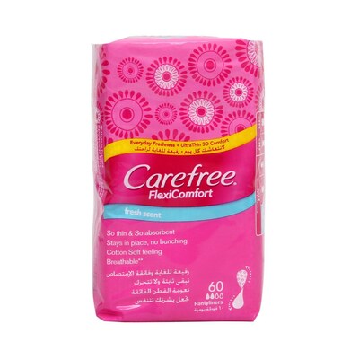 Buy Carefree Panty Liners FlexiComfort Aloe 40pcs Online in Kuwait