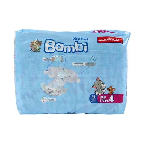 Buy Sanita Bambi Size 4, 8-16kg 33pcs Online