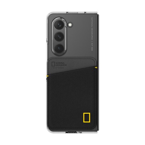 National Geographic Card Pocket Case V2 Galaxy Fold5 With Black Card Pocket - Transparent