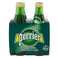 Perrier Sparkling Mineral Water 330ml Pack of 4