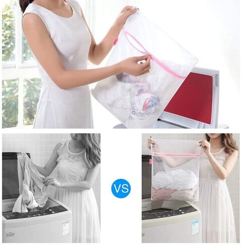 Protective Reusable Zipper Clothes Washing Machine Dryer Mesh Laundry Bags  at Rs 45/piece, Mesh Laundry Bags in Thane