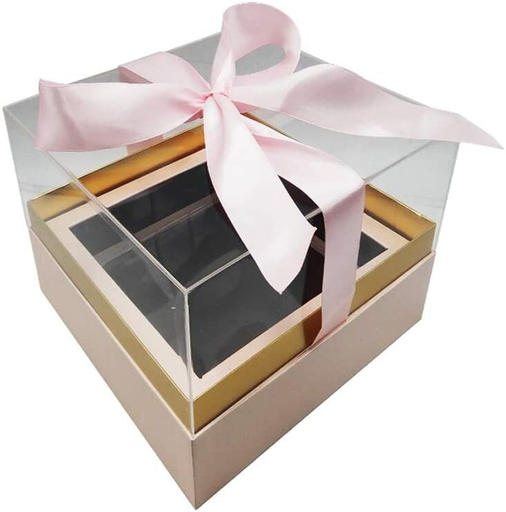 Buy Strong And Beautiful Multi Purpose Acrylic Gift Box For Special Occasion Pink 24x24x15 5cm Pack Of 1 Unit Online Shop Stationery School Supplies On Carrefour Uae