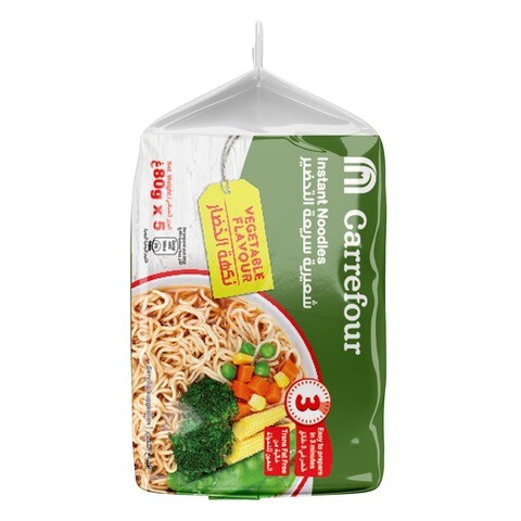 Carrefour Vegetable Flavour Instant Noodles 80g Pack of 5