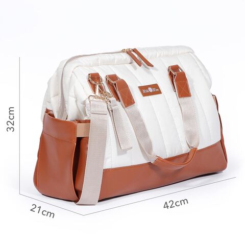 Leather baby hot sale diaper bag