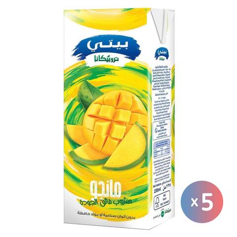 اشتري عصير مانجو بيتي تروبيكانا - 235 مل - 5 عبوات في مصر