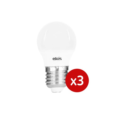 Elios Mini Globe E27 - 5 Watt - 3 Bulbs - Day Light