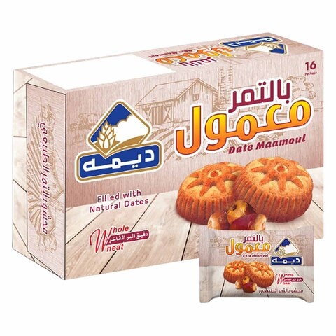 Buy Deemah Whole Wheat Maamoul Date 256g in Saudi Arabia