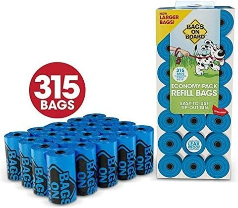 اشتري Pet Shop Dragon Mart Pet Poo Bags For Dog Shit Poo Treatment Bag On Boards Bob Economy Pack 315 Bags (21times;15) في الامارات