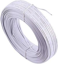 DOT 4 core roll rj11 flat telephone cable 70m/ 240Feet White