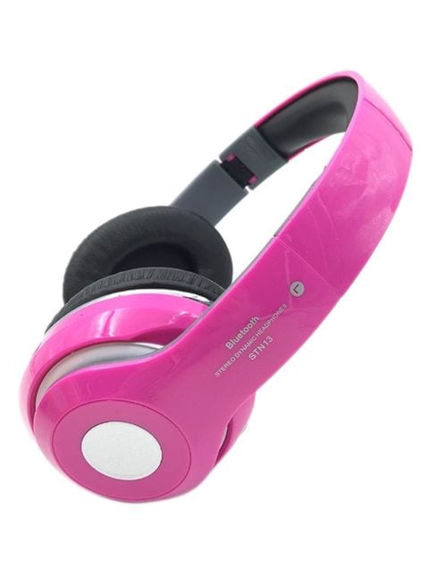 grens Struikelen Oh jee Buy Generic STN-13 Bluetooth Stereo Headphone Pink Online - Shop  Smartphones, Tablets & Wearables on Carrefour UAE